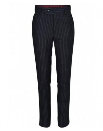 Boys 2 Piece Black Pinstripe Suit Set Double Breast Jacket and Pants ...