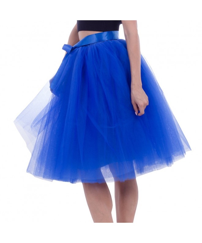 Pleated Princess A Line Parent-Child Midi Tutu Tulle Skirt for Prom ...