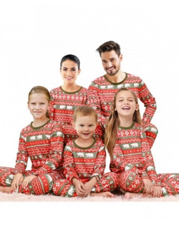 Qunisy Matching Christmas Pajamas Sleepwear
