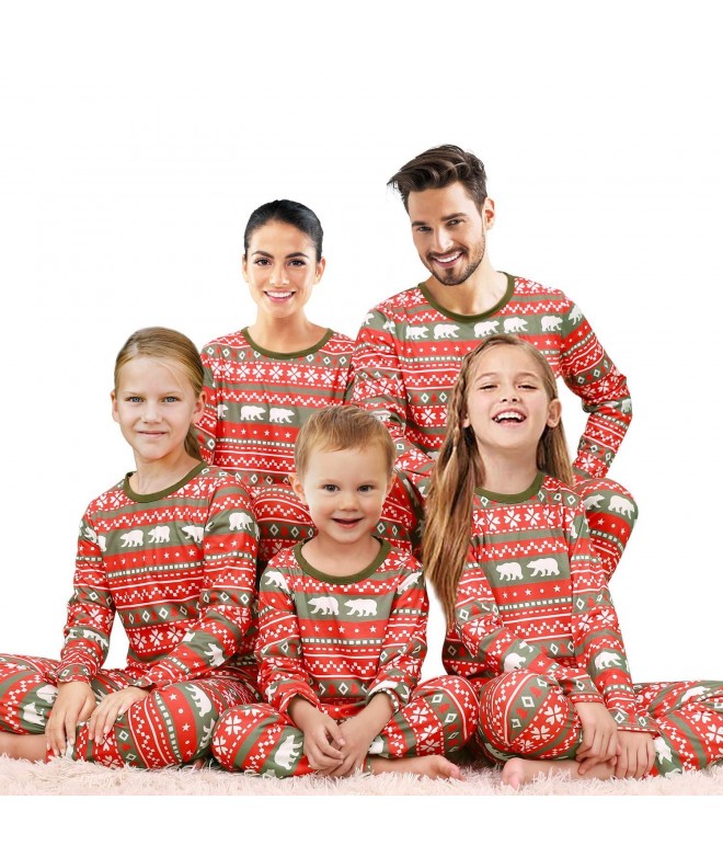 Qunisy Matching Christmas Pajamas Sleepwear