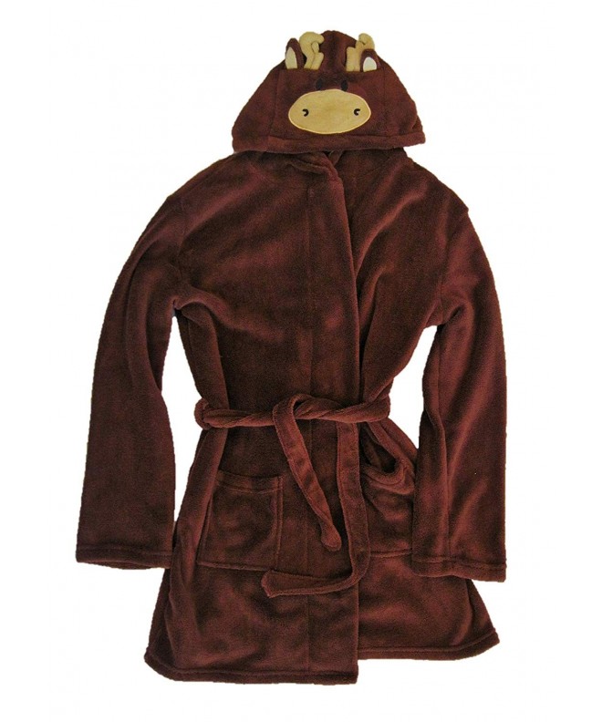 DreamLife Boys Brown Plush Bathrobe