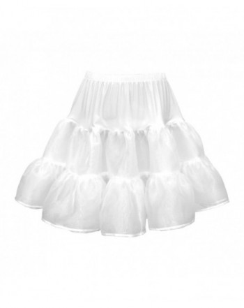 Kids Organza Petticoat Skirt - White - CX128JV1UEX