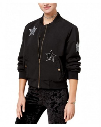 Hippie Rose Juniors Sequinned Patch Bomber