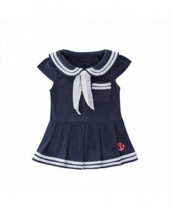 Mays Baby Girls Sailor Rompers