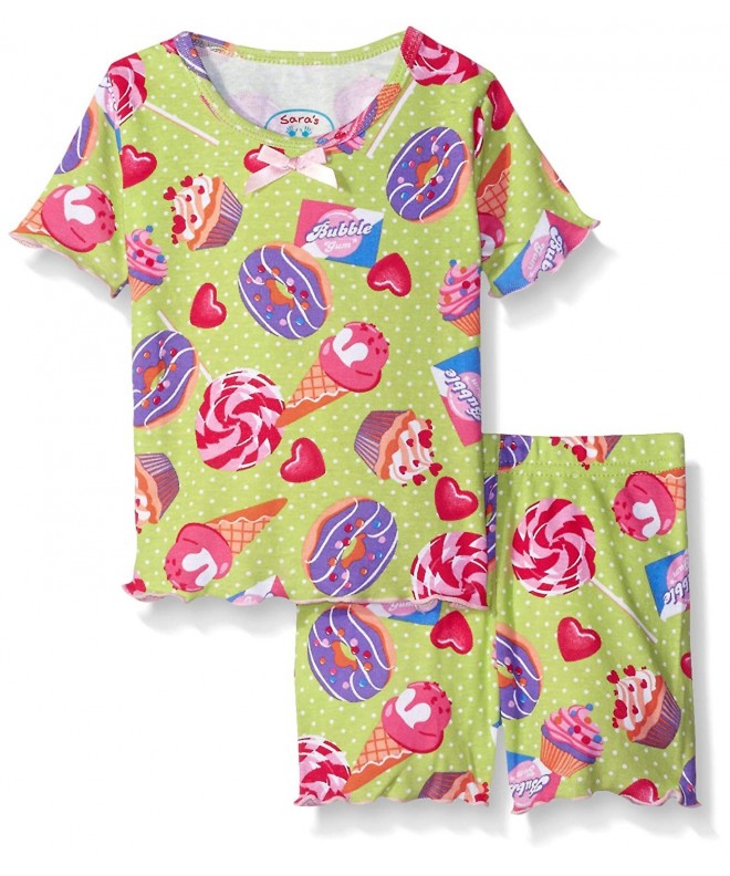 Saras Prints Girls Fitted Pajamas