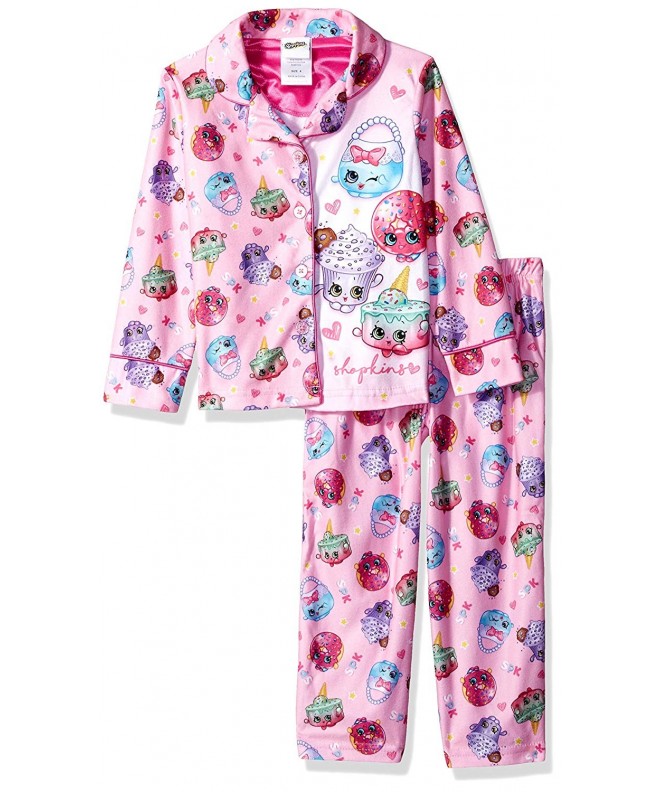 Shopkins Girls 2 piece Pajama Coat