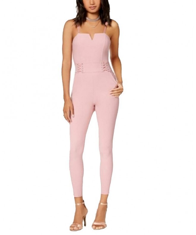 Material Girl Juniors Lace Up Jumpsuit