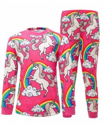 AmzBarley Unicorn Pajamas Pieces Sleepwear