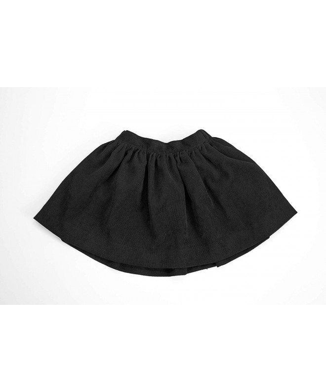 EVERBLYSS Black Corduroy Skirt