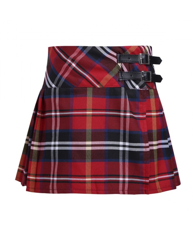 Freebily Pleated Miniskirt Classical Uniforms