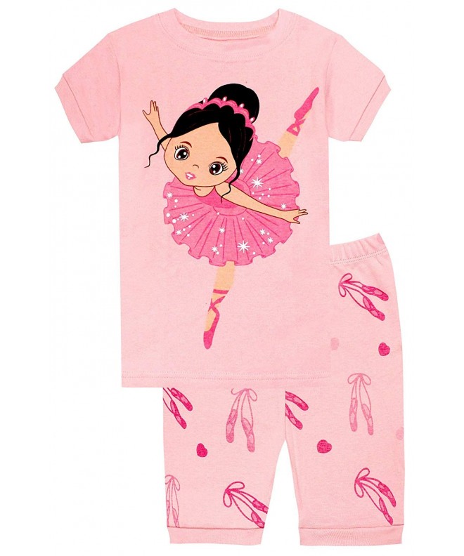Elowel Shorts Ballerina Pajamas Toddler 10Y