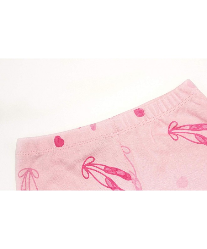 Girls Shorts Ballerina 2 Piece Pajamas Set 100% Cotton (Size Toddler ...