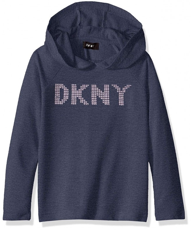 DKNY Girls Signature Hooded Top