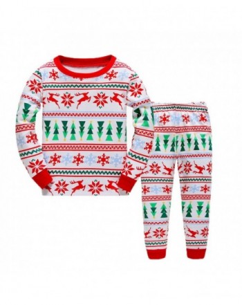 wenwen01 Pajamas Christmas Toddler Sleepwears