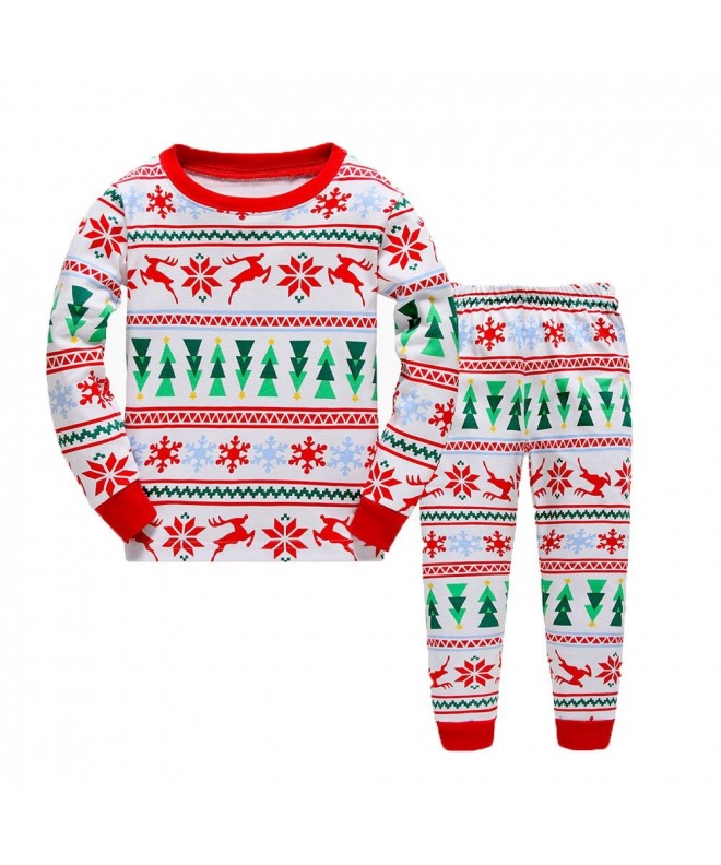 wenwen01 Pajamas Christmas Toddler Sleepwears