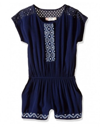 Miss Me Embroidered Sleeve Romper