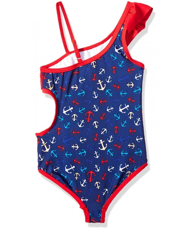 Big Girls' Tankini 1 piece Swimsuit - Bon Voyage Print-7 - C117Z4ZX3LI