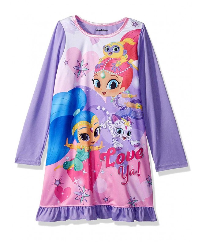 Nickelodeon Girls Shimmer Sleeve Nightgown