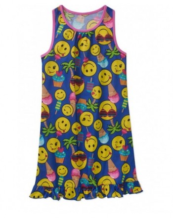 Komar Kids Girls Emoji Nightgowns
