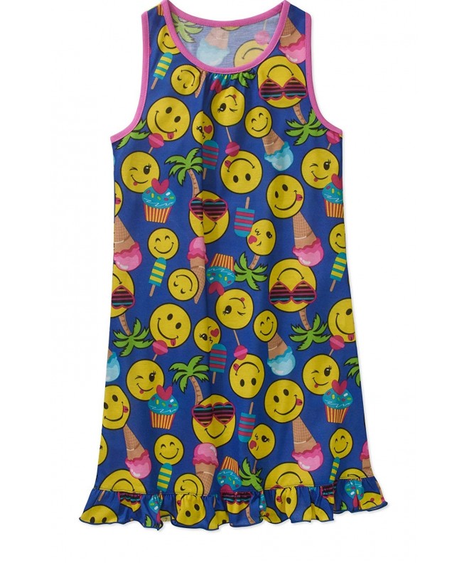 Komar Kids Girls Emoji Nightgowns
