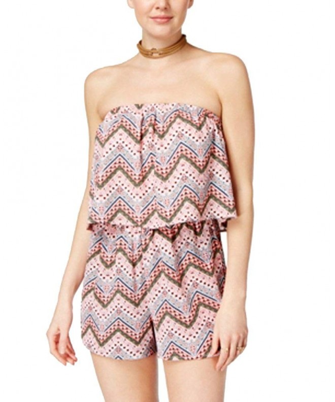 Ultra Flirt Juniors Printed Strapless