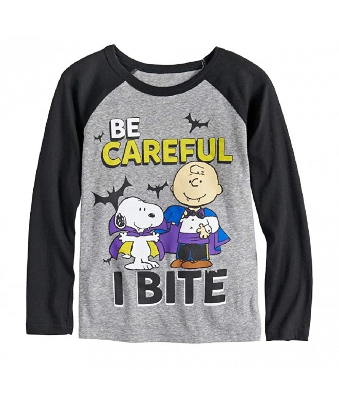 Peanuts Snoopy Charlie Careful Raglan