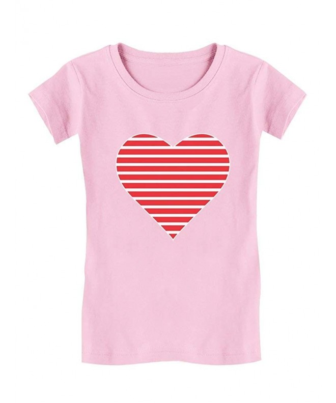 Red Striped Heart Love Valentines