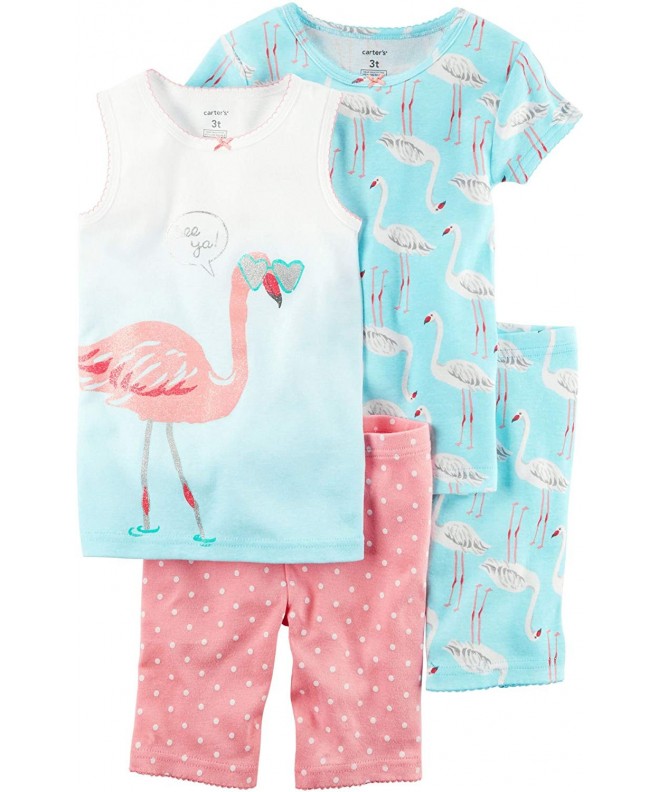 Little Girls 4-pc. Flamingos Pajama Set - C4183LTTTN6