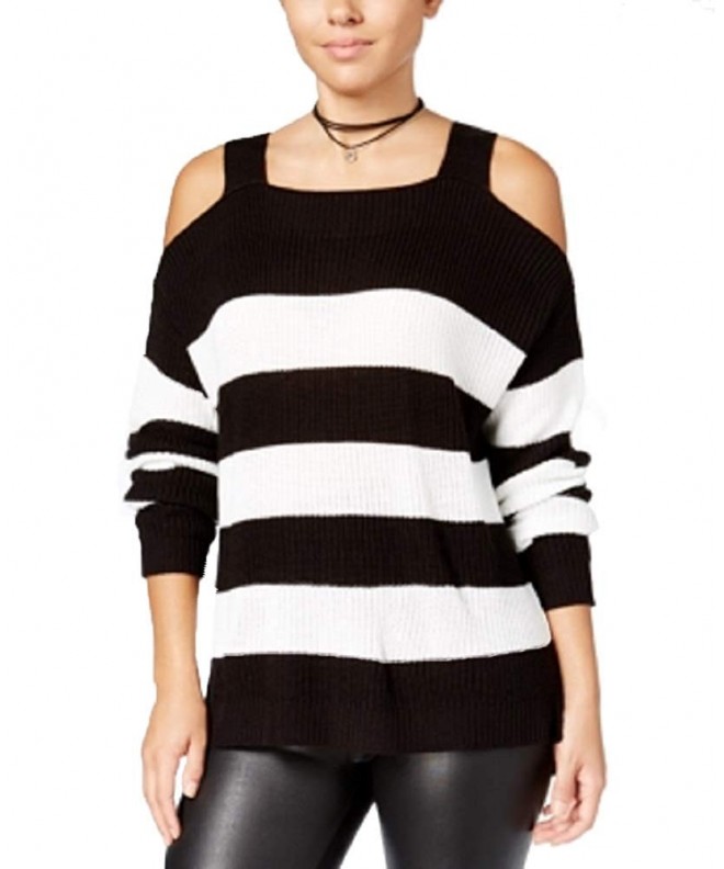 Hooked Up Juniors Cold Shoulder Sweater