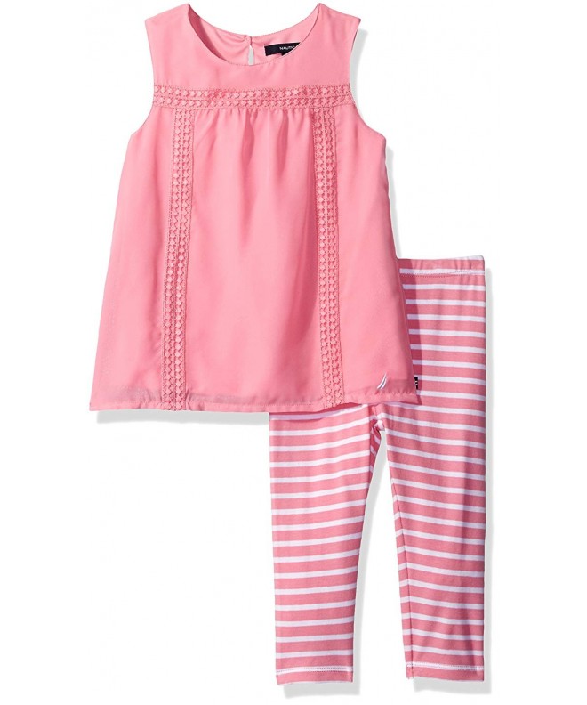 Nautica Girls Stripe Chiffon Legging