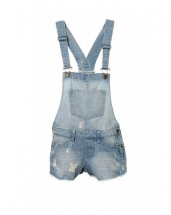 Girls Dungaree Outfit Shorts Jumpsuit