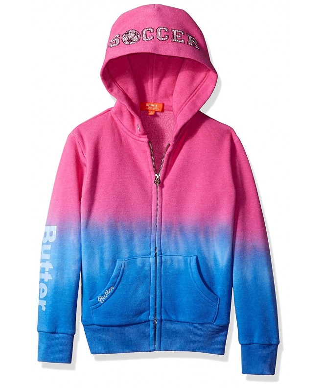 girls Fleece Zip Up Hoodie (More Styles Available) beetroot purple - 4 ...