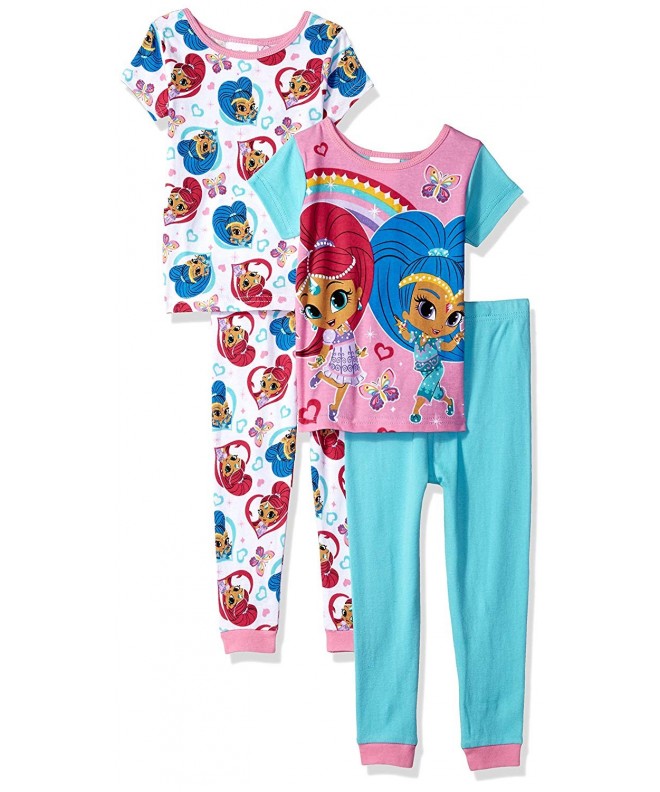 Nickelodeon Girls Shimmer 4 Piece Pajama