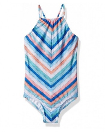 Seafolly Girls Stripe Ruched Swimsuit