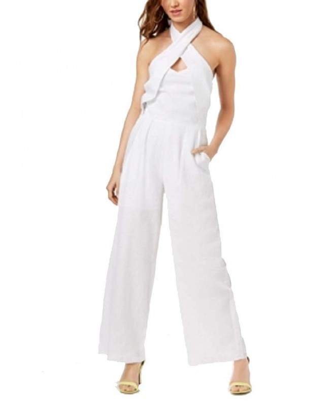 XOXO Juniors Crisscross Halter Jumpsuit