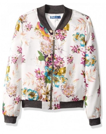 Truly Me Floral Bomber Jacket