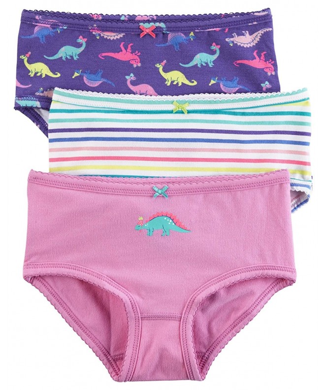 Little Girls' 3 Pack Panties (Toddler/Kid) - Geo Prints - Dinosaurs  Print(43309415)/Print/Stripes - CW188QLE03U