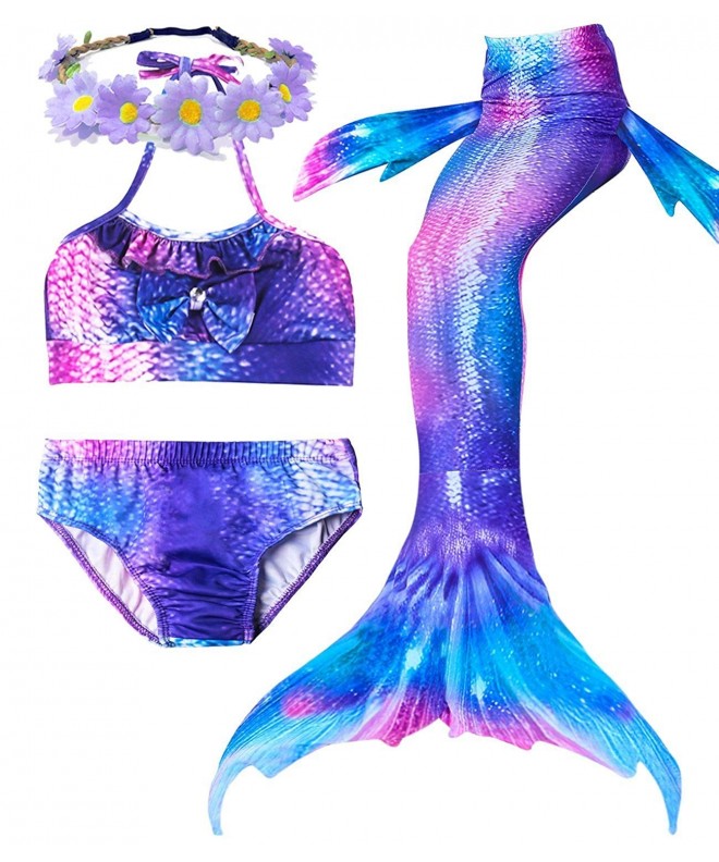 Mermaid Swimming Swimsuits Princess Birthday