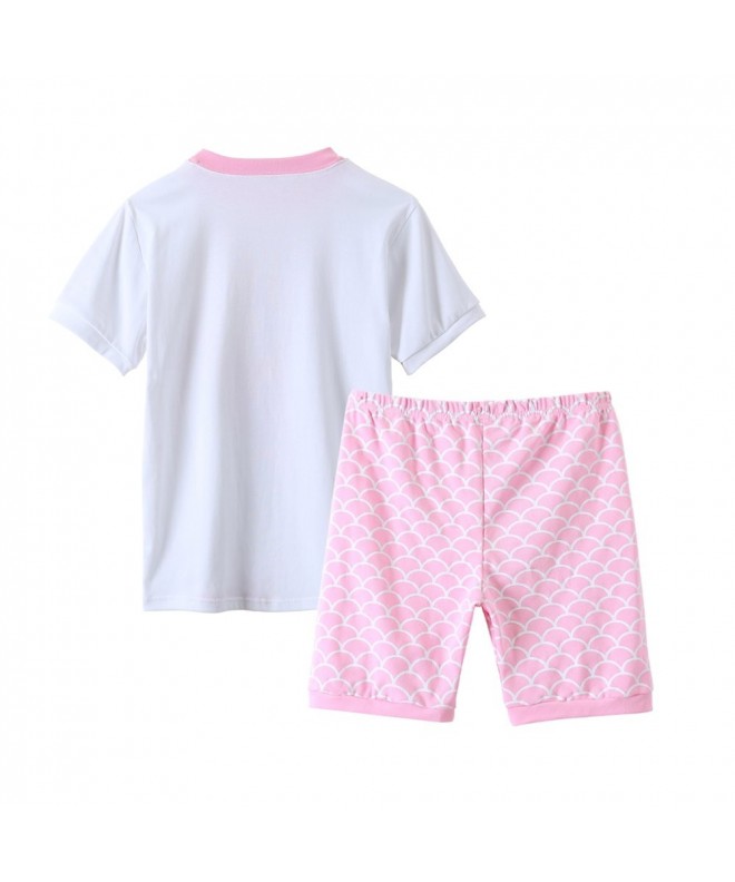 Big Girls' Cartoon Pajamas Pretty Mermaid Sleepwears Loungewears Size 8 ...