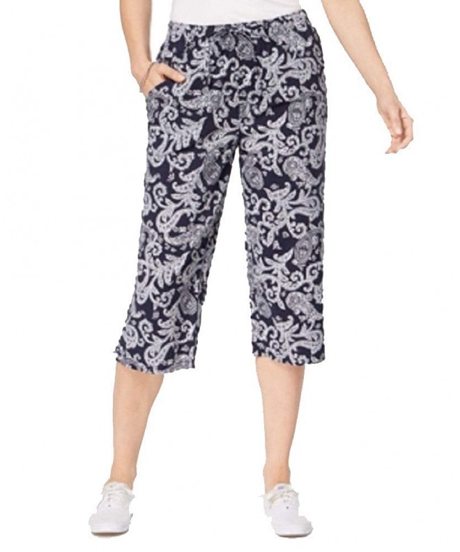 Karen Scott Printed Capri Pants