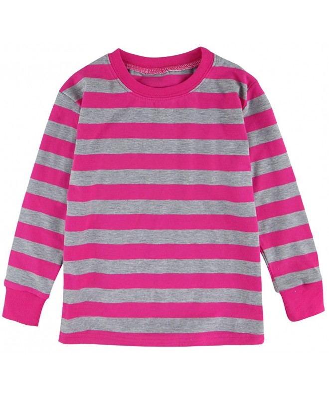 Kid Boys and Girls Striped Pajamas Sets (Long Sleeve 2-7 Years ...