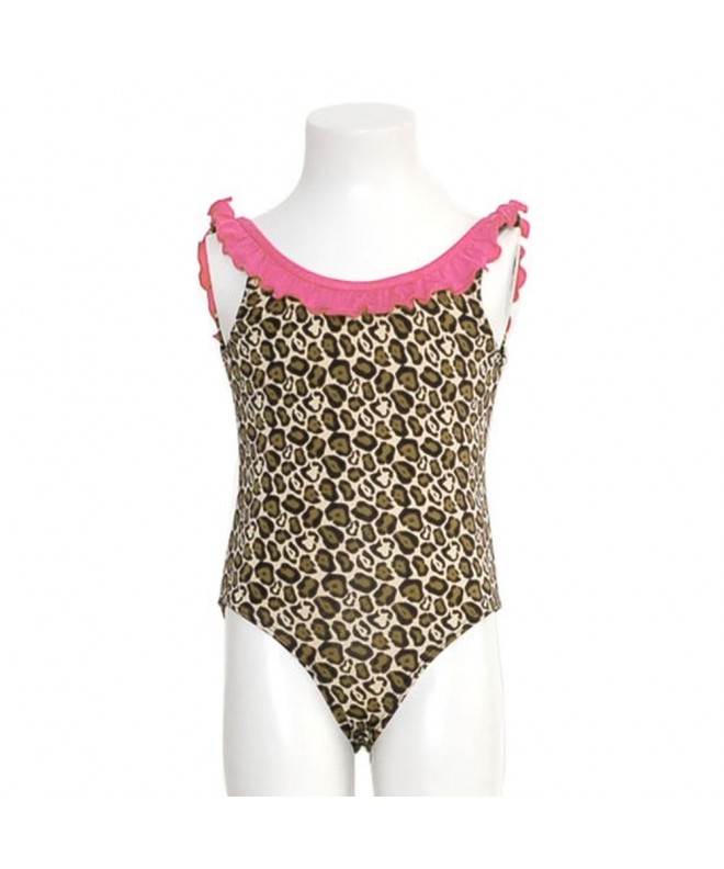 Animal Fuchsia Swimsuit Toddler 12M 4T