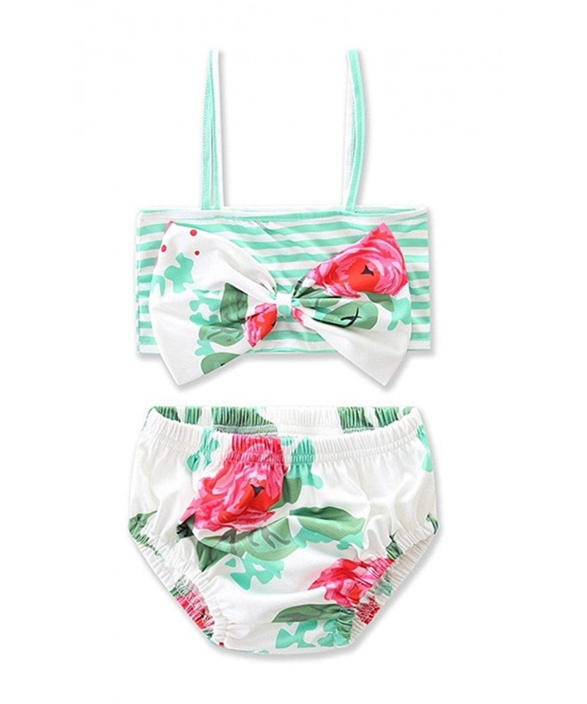 UNIQUEONE Flowers Bowknot Bathing Swimwear