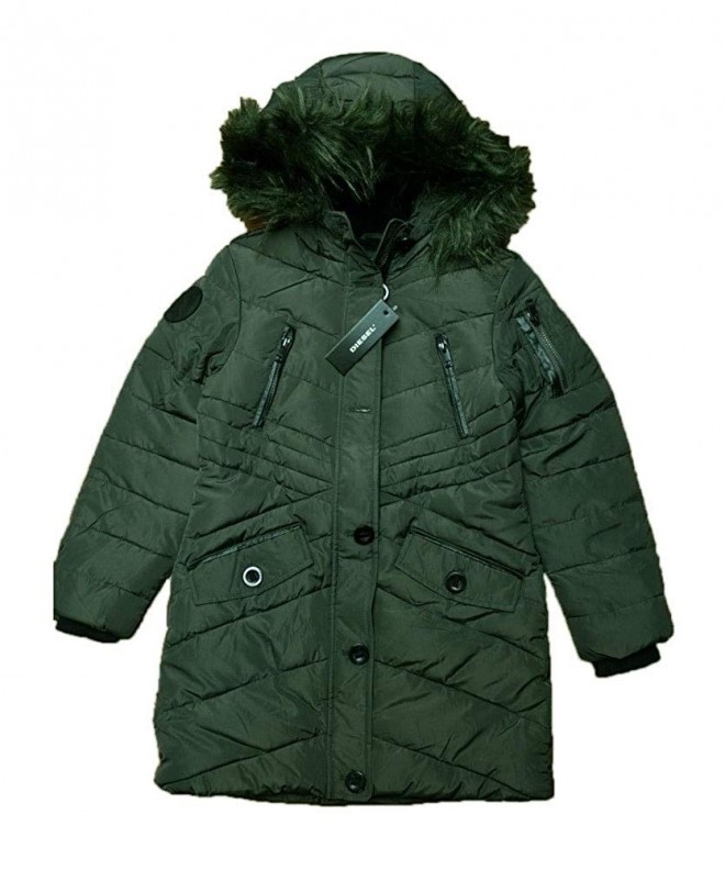 Diesel Girls Removable Hooded Puffer
