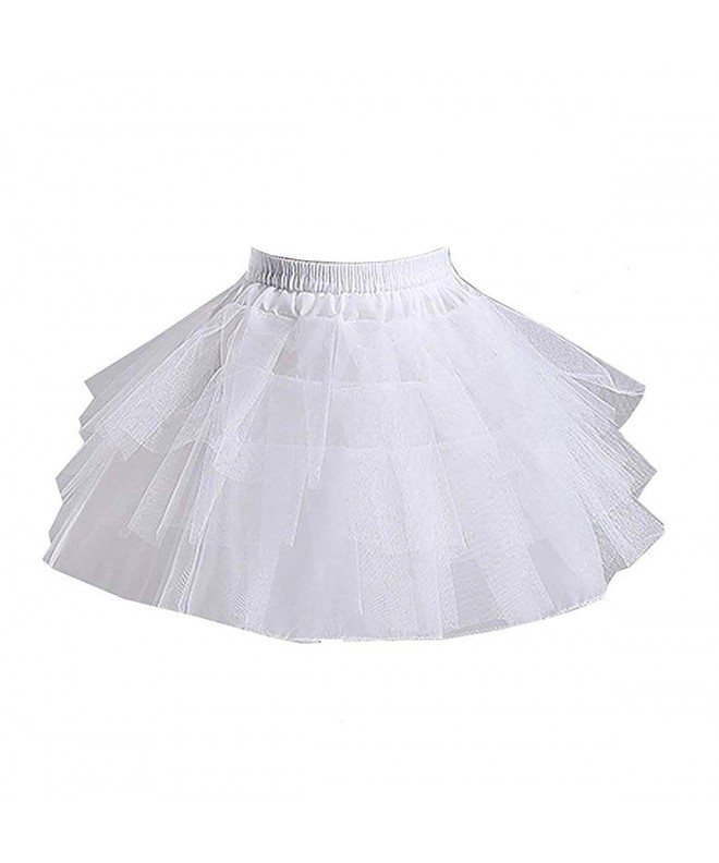 3 Layers Petticoats Slips Crinoline Apparel Flower Girl Skirt ...