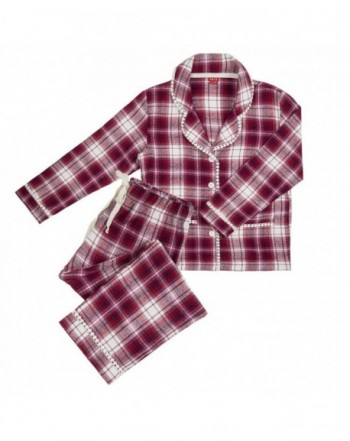 Girls Pyjamas Check Pattern Pockets