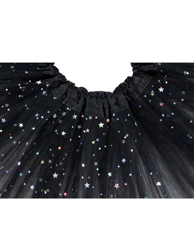 Baby Girls Toddlers Tutu Skirt Glitter Ballet Soft Tulle Skirt (Black ...