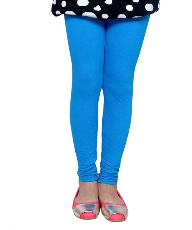 Indistar Girls Cotton Turquoise Legging_11 12
