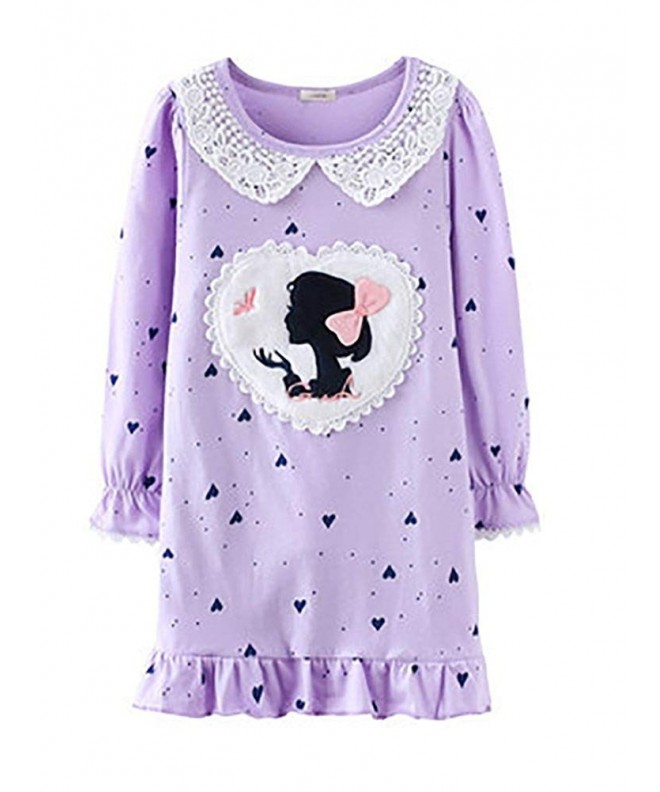 Abalaco Princess Cartoon Nightgown Sleepwear