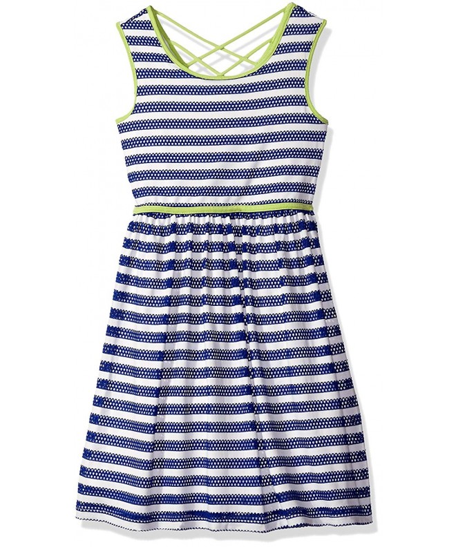 Speechless Girls Stripe Piping Dress